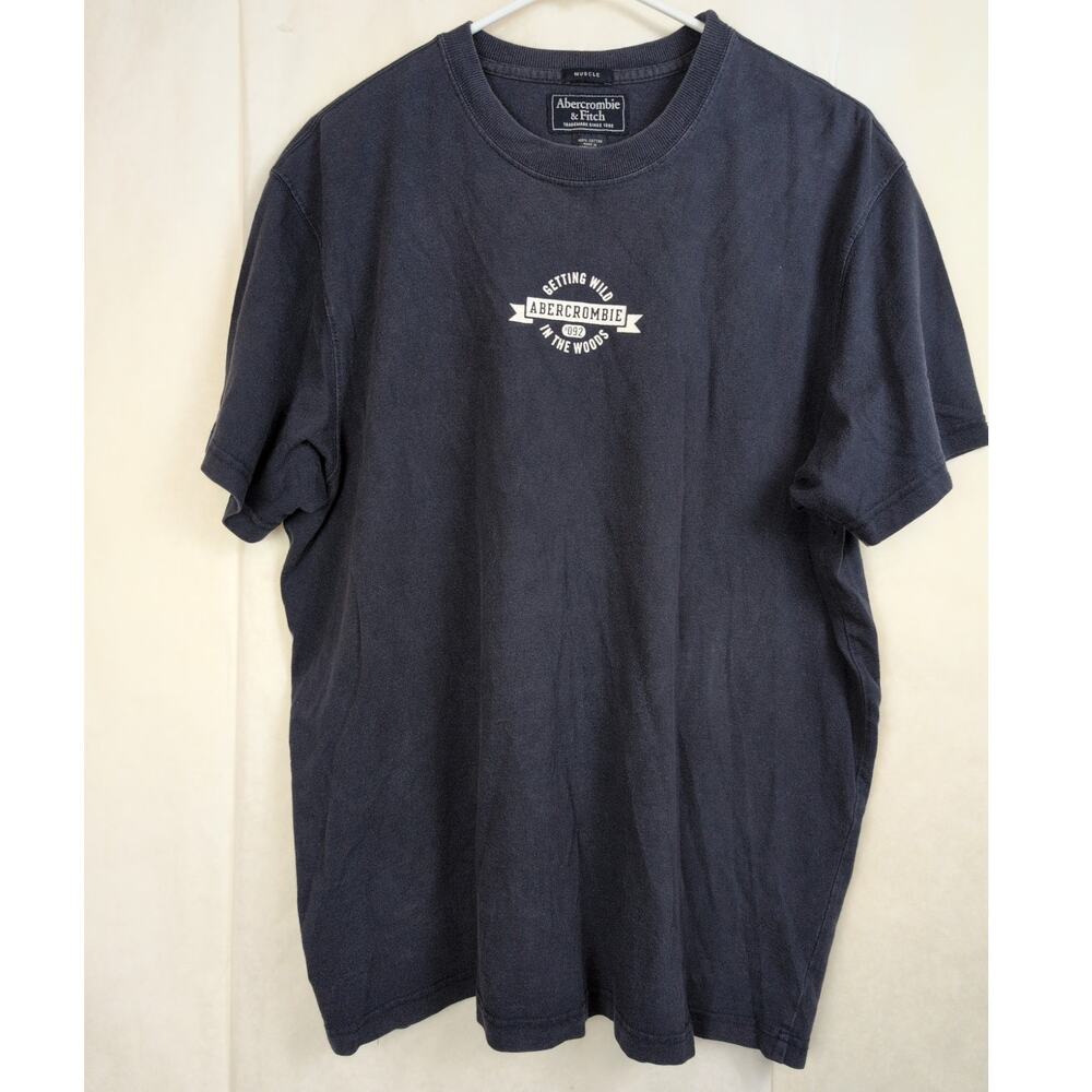 Vintage Abercrombie and Fitch Getting Wild in the Woods T-shirt Size XXL Y2K